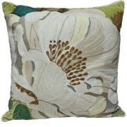Abstract Lilly Cushion - Green