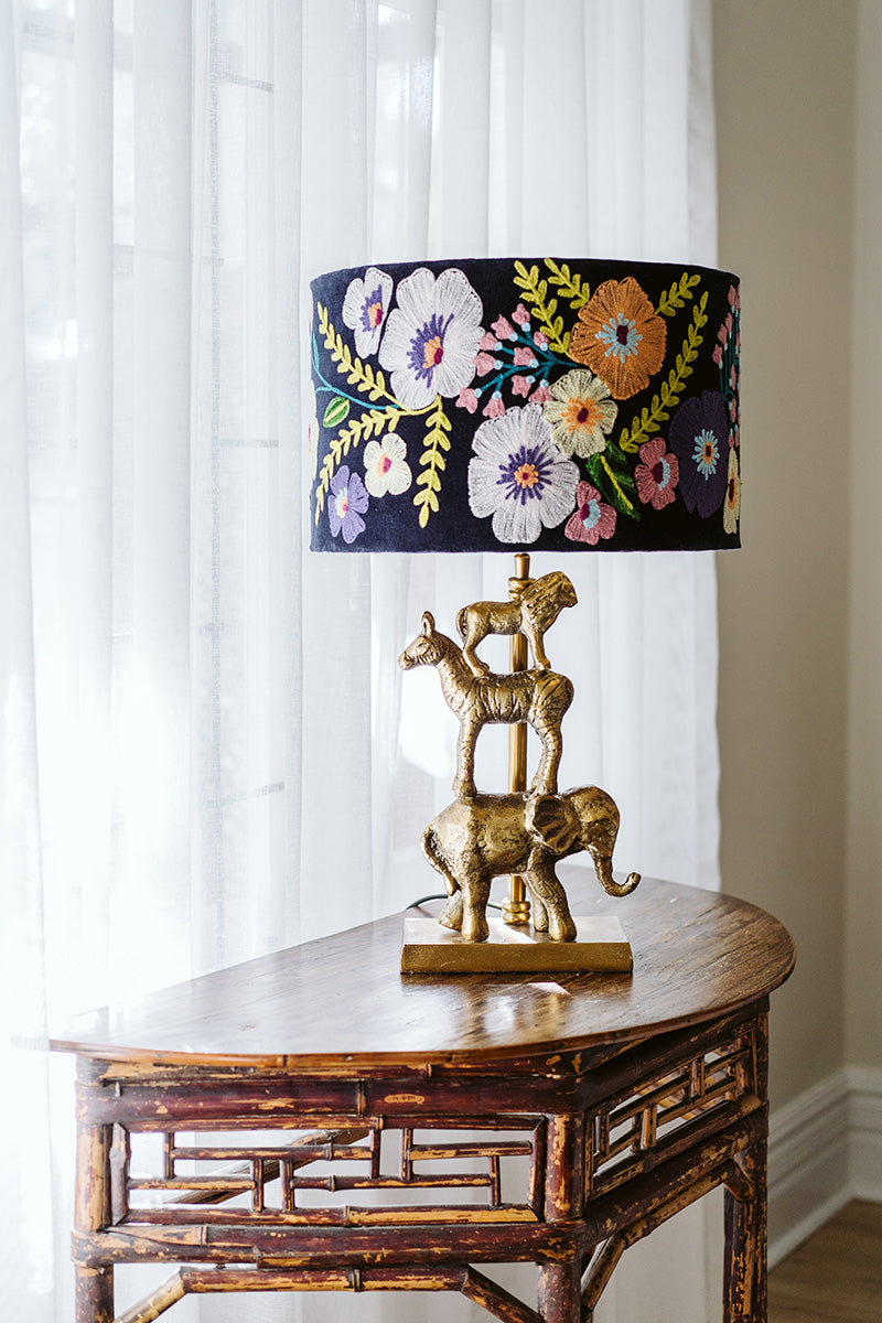 Zoo Lamp Base - Antique Gold