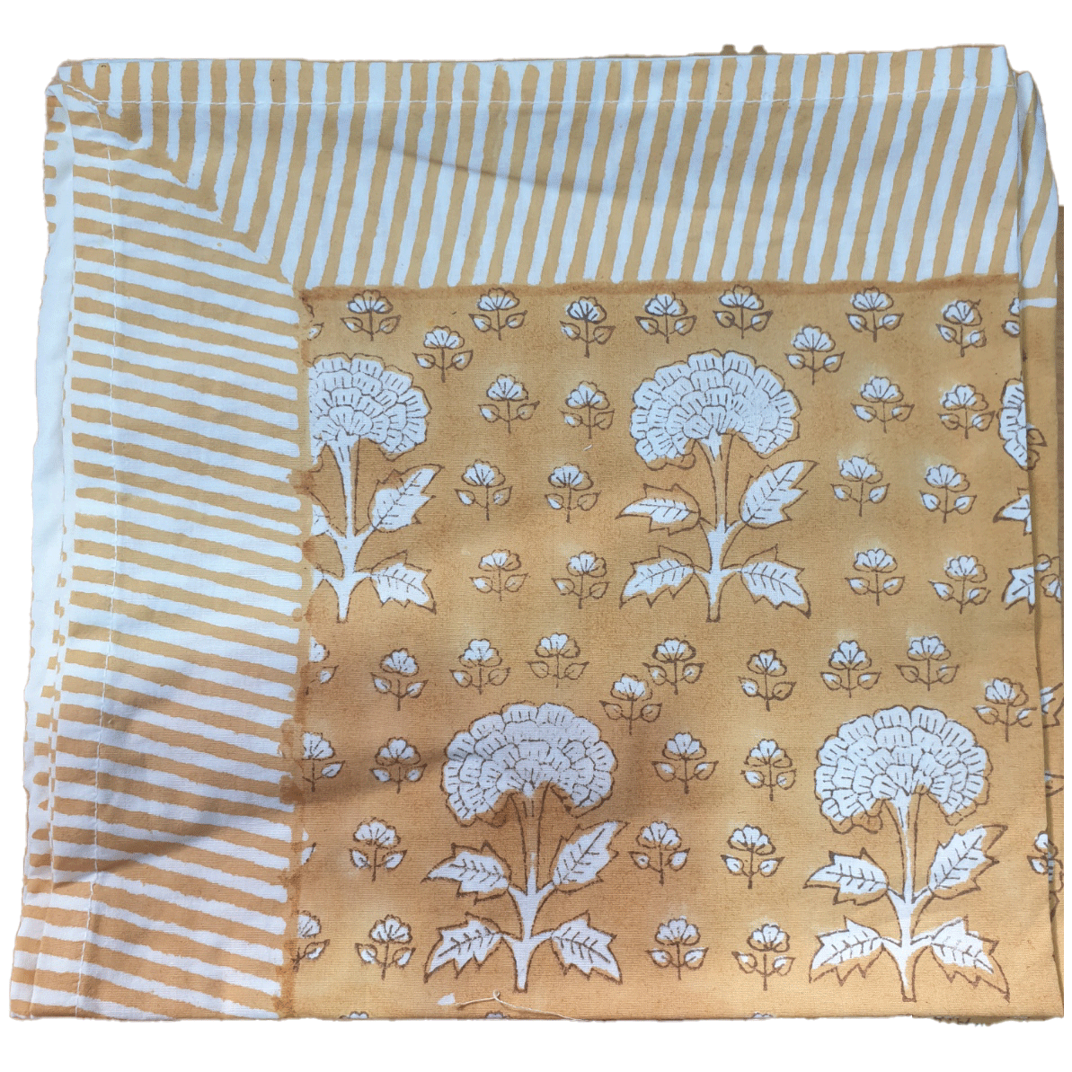 Chrysanthemum Napkin (set of 4) - Mustard Multi