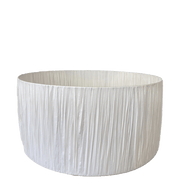 Drum Shade - Raffia Large - White