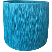 Drum Shade - Raffia Small - Turquoise
