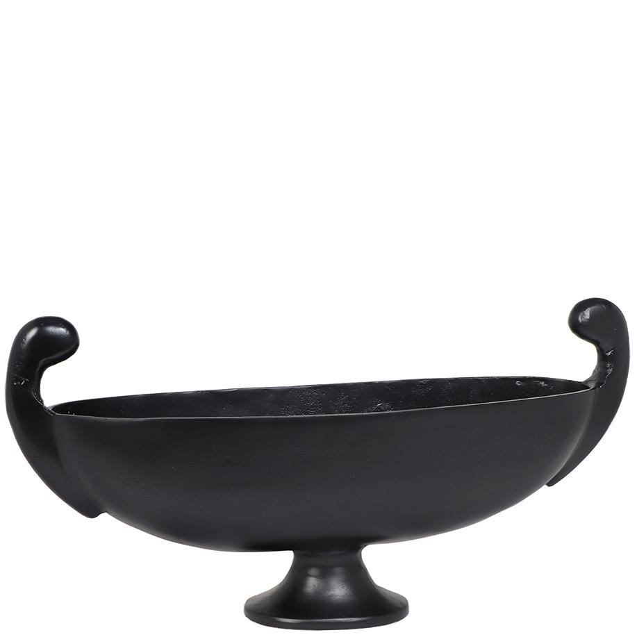 Bowl on Stand - Matt Black
