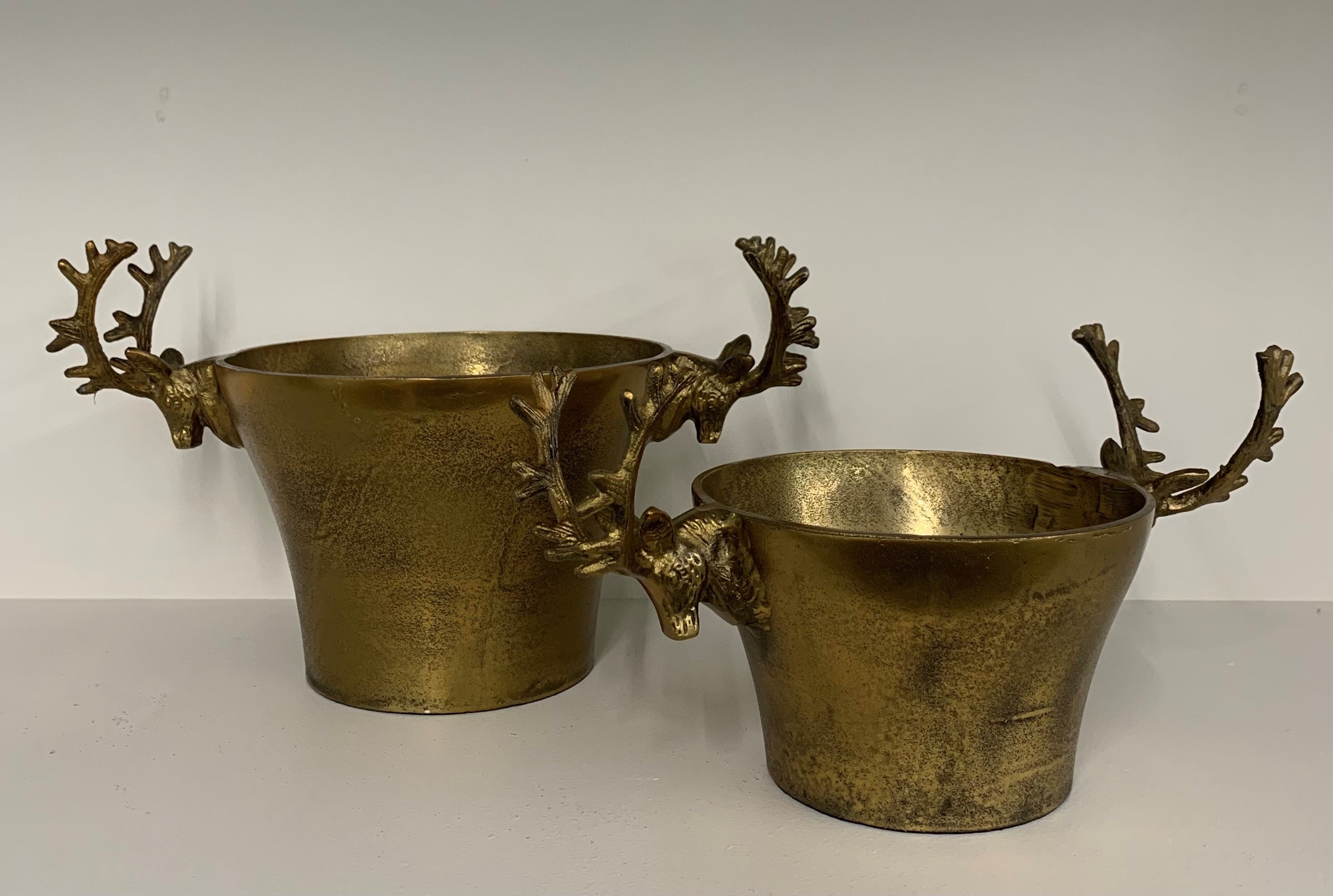 Reindeer Bowl - Small - Raw Antique Gold