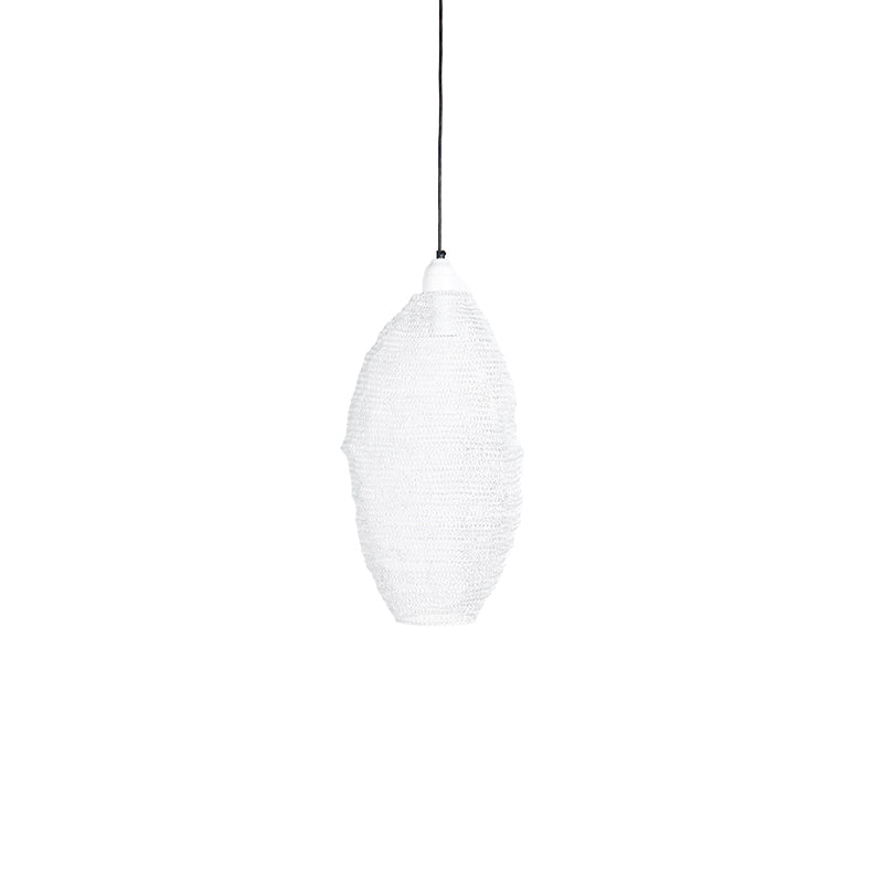Crochet Lamp - Pod - Medium - White