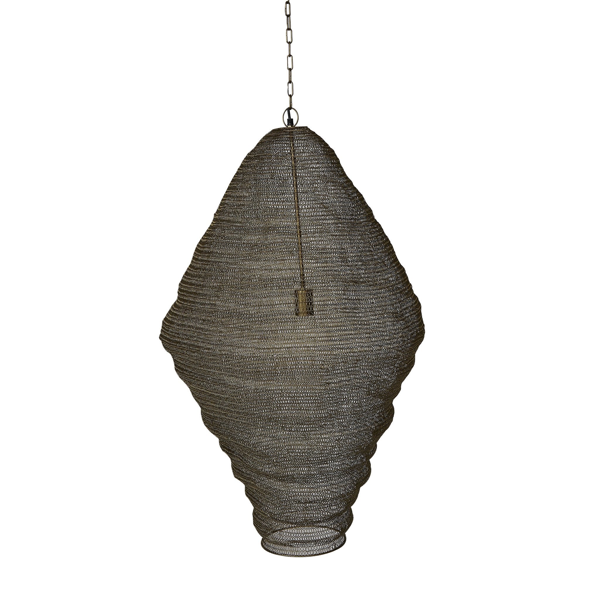 Crochet Lamp - Diamond - Matt Gold