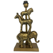 Zoo Lamp Base - Antique Gold