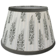 Tapered lampshade | Block printed grey